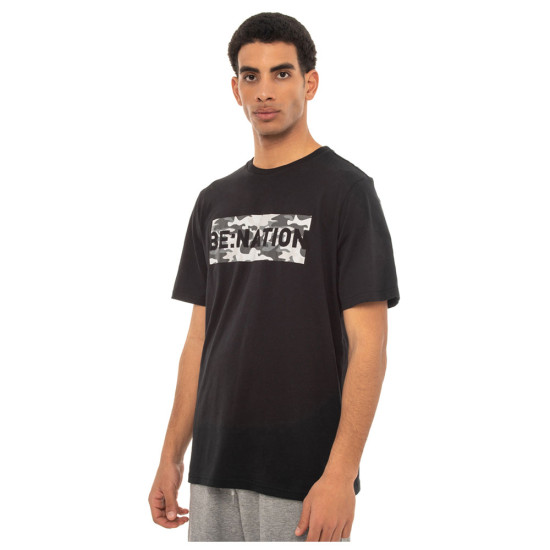 Be Nation Ανδρική κοντομάνικη μπλούζα Camo Print Tee